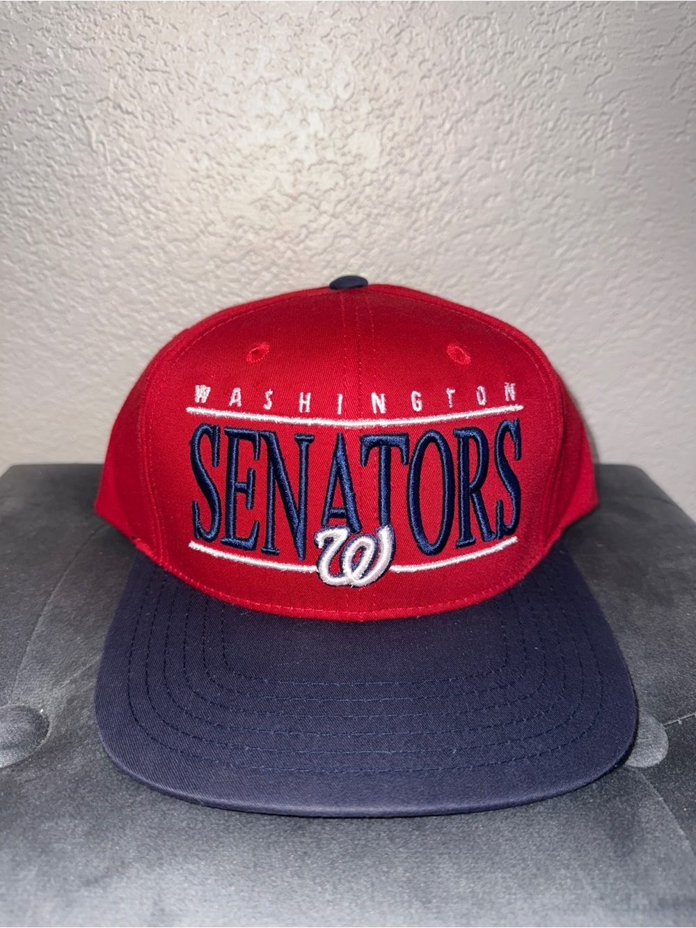 American Needle Washington Senators Red and Navy Snapback
